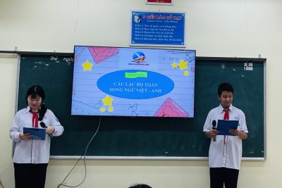 Sôi động cuộc đua trí tuệ tại Câu lạc bộ Toán – Tiếng Anh